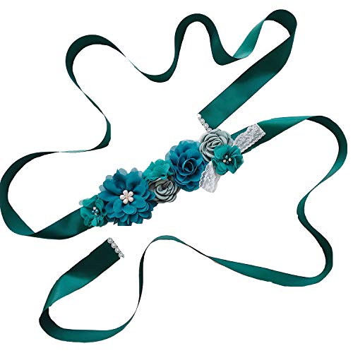 Lace Flower Sash Belt Girl Women Bridal Wedding Dress Maternity Sash Baby Shower