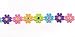 eZthings® Designer Decorating Lace and Trims for Sewing and Craft Projects (3 Yard, Flower A)