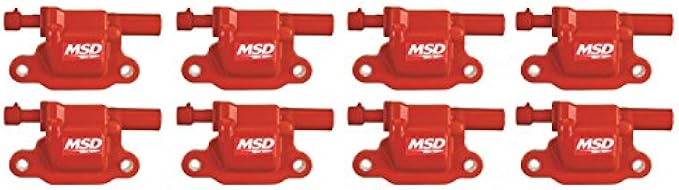 MSD 82658 Ignition Coil, (Pack of 8) , Red