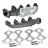 2PCs of Left & Right Side LH RH Exhaust Manifold & Gasket Kit Compatible with 2004-2014 Ford Expedition F-150 Lincoln Mark LT Navigator Replace for 674-695 7L1Z9431A 674-694 3L3Z9431CA