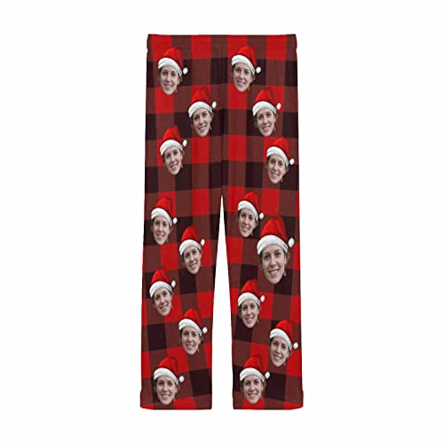 D-Story Personalized Photo Pajama Pants for Men Custom Sleepwear Bottoms with Dog Wife Face Nightwear Lounge Trouser Gift4