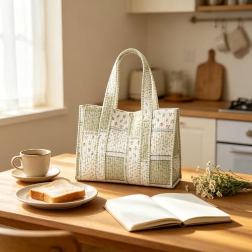 Floral Print Cute Tote Bags for Women Purses Women Handbags 17.3×13‘’ - image 3