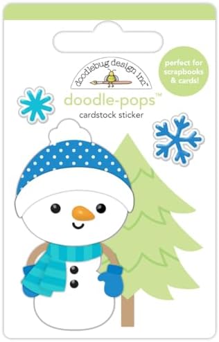 Doodlebug Doodle-Pops 3D Sticker-Snow Cute image 2