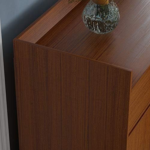 Vida Designs Dalby Modern Shoe Cabinet, 2 Door 1 Drawer, Hallway Cupboard Storage Organiser, Footwear Stand Rack, Wood Sideboard Unit, Walnut