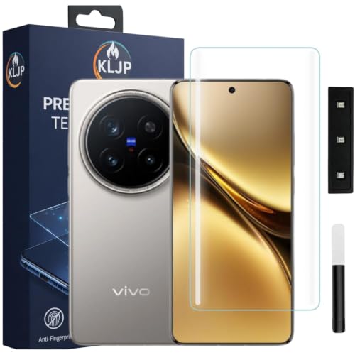 Image of UV Tempered Glass Screen Protector For Vivo X200 Pro (Pack of 1) Full UV Curved Screen Protector Case Friendly HD Clarity with installation kit