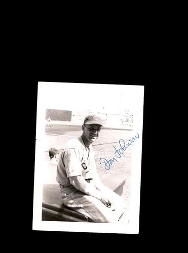 Don Johnson Signed Vintage 1940s Original 3x4 Photo At Wrigley Autograph Chicago Cubs
