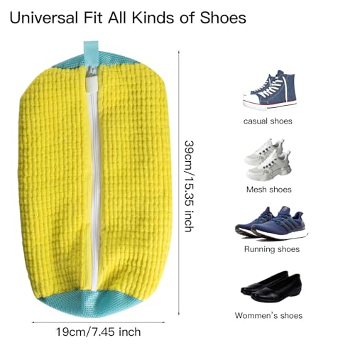 Shoe Washing Machine Bag, Sneaker Cleaning Laundry Reusable Shoe Bag for Washer and Dryer 2PCS for All Shoes3