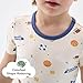 pureborn Kids Viscose From Bamboo Pajamas Set Pjs - Little Boy Short Sleeve Snug Fit Soft Sleepwear 2pcs Sports 6-7 Years