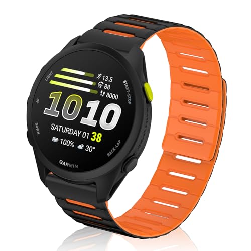 [YealRed] 20mm �V���R�������v�x���g Garmin Forerunner 70/170/170 Music/570 42mm �ɑΉ� �V���R�����^�������p���b�v ���C�o�b�N�� �}�J���� �c�[�g���J���[ �ʋC�� �_�炩�� �h�� ���߉\�����x��