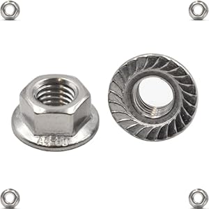 Schrauben-Niro.De M4 Edelstahl A4 Flanschmutter 25 Stück