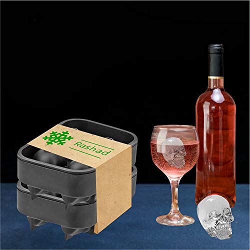 Molde para Cubitos de Hielo Silicona Pack 2 con Tapa miniatura 2