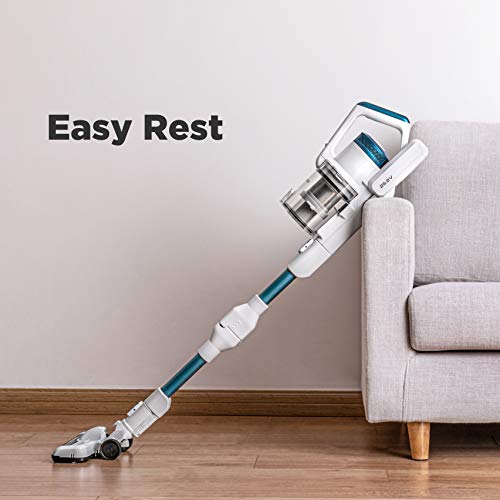 Image of Eureka LED Headlights, Efficient Cleaning with Powerful Motor Lightweight Cordless Vacuum Cleaner, Convenient Stick and Handheld Vac, Flex Blue