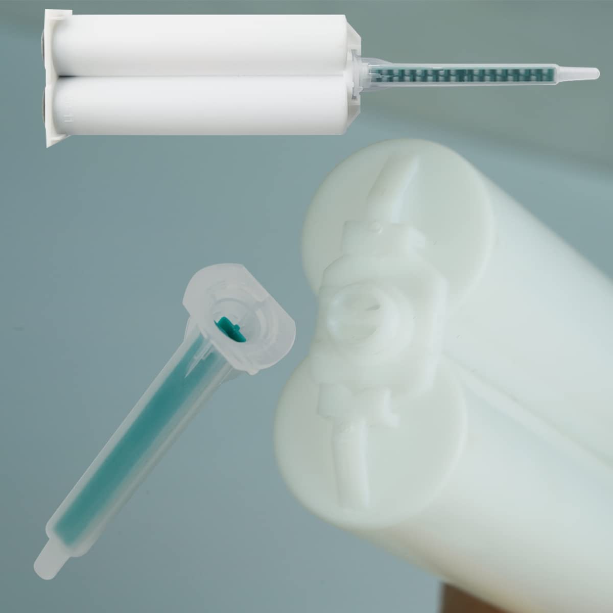 Ugello di Miscelazione Epossidica da 40 Pezzi Ugello di Miscelazione Elettrostatico Punta un Cartuccia 50 Ml/1,7 Once (Rapporto 1:1/1:2) 16 Elementi
