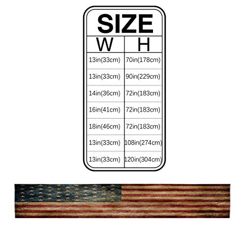 13 X 36 Inches Table Runner Cotton-Polyester Blend, Retro American National Flag Table Runner For Table Decorations, Indoor Outdoor Parties, Farmhouse & Family Gathering, 1 Pack #TOP4