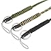 Produktbild BESPORTBLE 6 stücke Paracord Lanyard Keychain Utility Halskette Seil Schnur Handschlaufe Fallschirm Handy Kamera ID Halter für Outdoor Wandern Camping (jeweils 2 von Schwarz, Armee Grün,