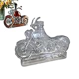 Motorrad-Whisky-Dekanter, Glasflasche In Form Eines Motorrads, Vintage-Dekorationsflasche Für...