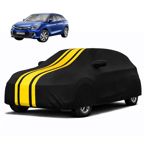 Image of Autofy Car Cover Waterproof CARIZMA for Toyota Glanza [Year 2019 Onwards] - Glanza Car Cover Dust & UV Protection Glanza Car Body Cover with Mirror Pocket Soft Cotton Lining