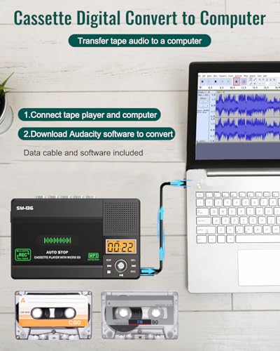 Semier SEMI-240630-JKLH-JHKF Portable Cassette Tape Player Recorder thumb #2