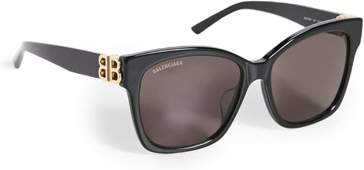 Amazon | [バレンシアガ] BB0102SA-001 ブラックフレーム サングラス