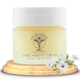 Ayur-Medic Nature and Science Enrichment Cream – 2 oz Mature, Devitalized, and Sun-Damaged Skin. Contains Palmitoyl Tripeptide-5, CoQ, 10 Plus Ingredients to Deeply Moisturize Skin