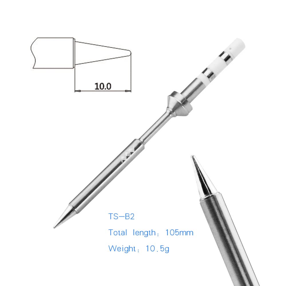 MINIWARE TS101 Lötkolben Schweißgerät B2 Tips Tragbar Digit DC5525 USB-C 90W Temperatur Einstellbar 50-400℃ Original Digital OLED Programmierbar