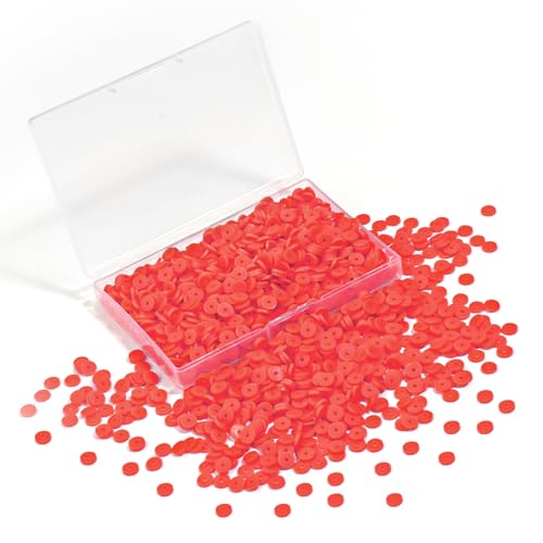 Hiswan 6mm Polymer Clay Beads for Bracelets Making 1000PCS