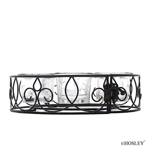 Hosley's 8" D Tealight With 6 Candle Holders. Ideal Gift For Weddings, Aromatherapy, Zen, Spa. P1 #TOP6