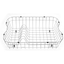 Houzer RB-4100 - Stainless Steel Rinsing Basket for Kitchen Sink, Wire Rack for Washing Fruit, Vegetables, Others, Durable Sink Accessory for Food Prep
