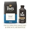Bundle of Peet's Coffee, Ultra Coffee Concentrate, Cold Brew, or Iced Coffee - Espresso Forte, 8 Fluid Ounce Bottle (16 Servings) + Peet's Coffee, Medium Roast Ground Coffee - Big Bang 18 Ounce Bag