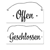 Lieferumfang: 1x Türe ist offen Wendeschild mit Kordel Wendeschild