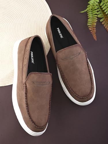 Image of Prolific Men's Slip-On Sneaker Cum Loafer Shoes | Cushioned Footbed Finish
