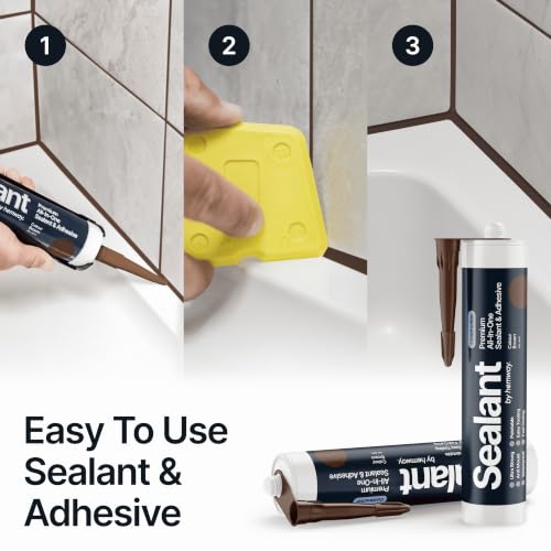 Image of Hemway Construction Nut Brown Sealant & Adhesive - 300ml 1 Pack