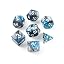 Silver Blue + White Lettering