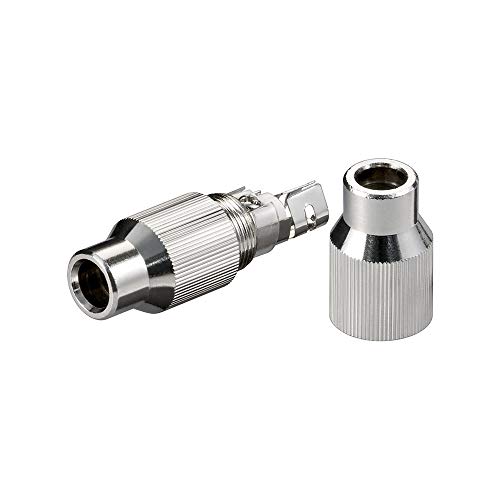 Preisvergleich Produktbild Koaxial-Kabelverbinder im Metallgehäuse Schraubbar
