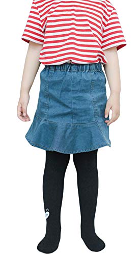 Girls' Cute Cartoon Knitted Dance Leggings Stretch Footed Tights2