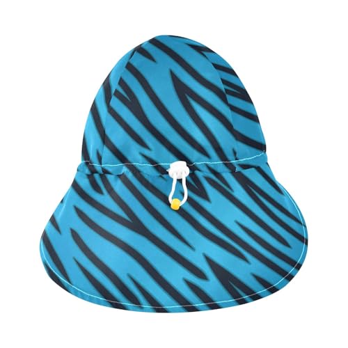 Baby Girl Sun Hat Summer Beach Hats Toddler Boys Infant with Wide Brim Strap Outdoor Neck Flap Hat 2-4T3