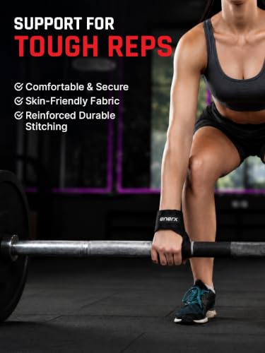 Image of Weight Lifting Straps for Gym - Wrist Support for Powerlifting, Bodybuilding, Heavy Duty Cotton Deadlift Straps for Men & Women, Anti-Slip Hand Grip Enhancer for Rows, Shrugs, Pull Ups (1 Pair)