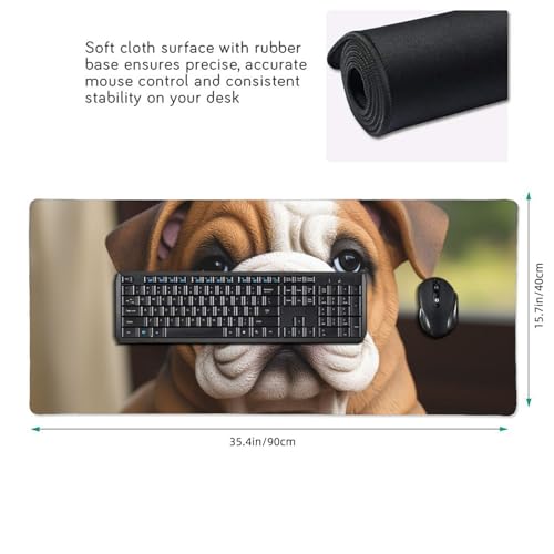 Tapis de souris antidérapant grand format pour stabiliser le clavier d'ordinateur - 2