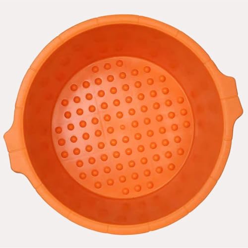 Tina para baño de pies de plástico naranja miniatura 3
