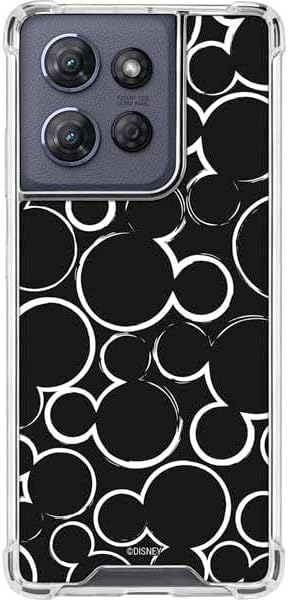 Skinit Clear Phone Case Compatible with Moto G Stylus 5G (2025) - Officially Licensed Disney Mickey Mouse Logo Pattern Design