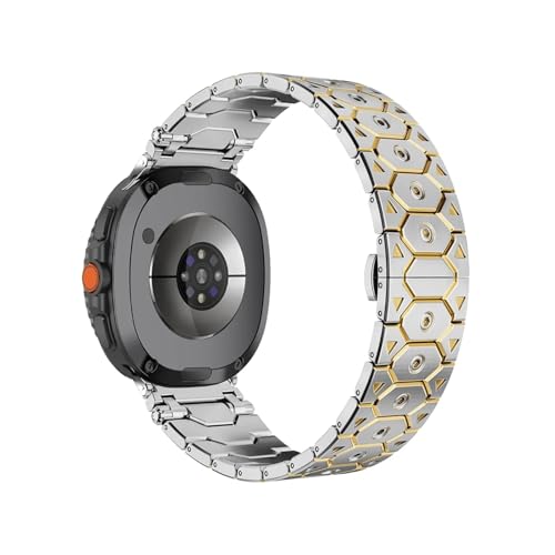 Bracelet en acier inoxydable pour Samsung Galaxy Watch 8 : fini le silicone usé