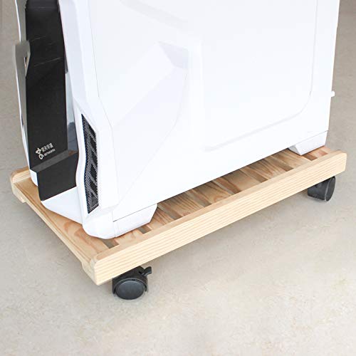 Soporte para CPU SUNESA para torre de escritorio móvil, con ruedas giratorias y protección de defensa de tres lados, tamaño grande miniatura 6