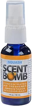 Scent Bomb Air Freshener Spray, 100% Oil Based Concentrated Air Freshener, Air Freshener Spray for Car, Room, Bathroom and Odor Eliminator Squash