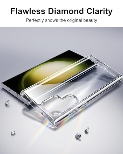 Image of HOOMIL Clear Case for Samsung Galaxy S23 Ultra, Anti-Yellowing