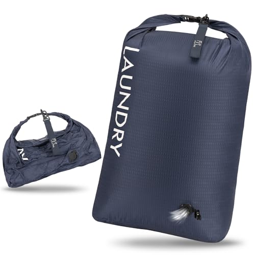 CANBOX Wäschesack Reise, Wasserdichte Aufbewahrungsbeutel mit Klickverschluss, Leicht Nassbeutel Trockenbeutel, Schmutzwäschebeutel, Compression Reise-Organizer für Schwimmen Wandern Camping