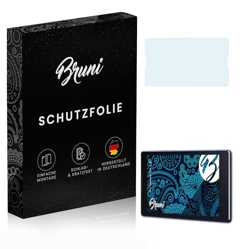 Bruni Schutzfolie kompatibel mit Lenovo Tab 3 8 Folie, glasklare Bildschirmschutzfolie (2X)