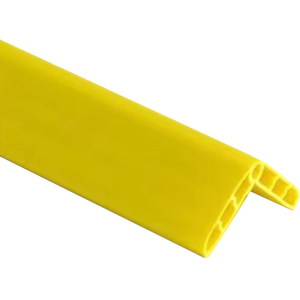 TRUHUI - Protector de esquinas de pared de goma de colores, tira anticolisión, autoadhesivo, de seguridad, 3 28 pies (1,08 m), color amarillo