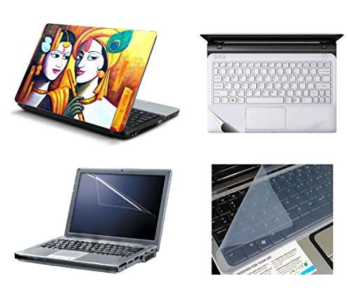 Namo Arts 4in1 Laptop Accessories Combo Kit - 15.6 Inch Laptop Skins with Laptop Screen Protector, Keyboard Protector and Trackpad Skin for All Laptop- Notebook Radha Krishna Modern Art (B074LTRTCS) Amazon Price History, Amazon Price Tracker