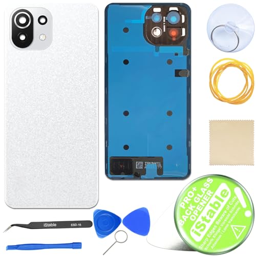 Cache batterie Xiaomi Mi 11 Lite 5G NE avec lentille caméra pour réparation
