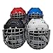 Vaveren Hockey Helmet Portable Professional Soft Padded Rugby Helmet with Cage for Competition, Training, Indoor, Black, 52cm to 58cm